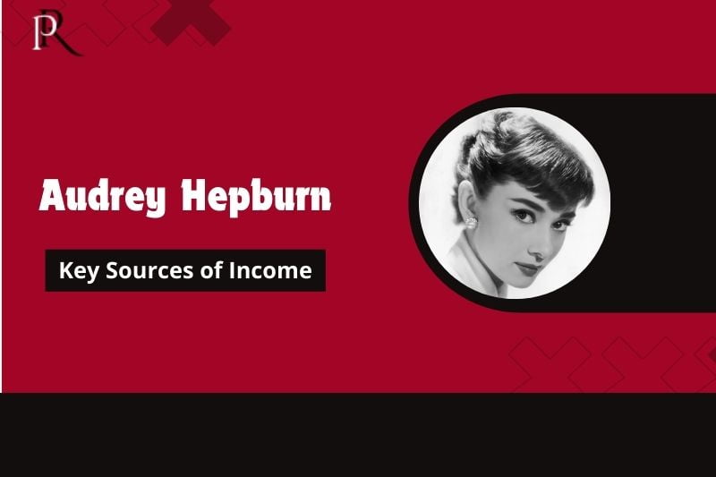 Audrey Hepburn's main source of income