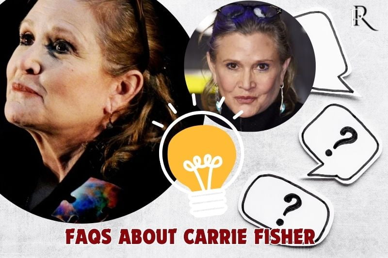 What is the main source of Carrie Fisher's net worth?