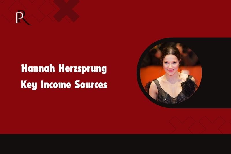 Hannah Herzsprung's main source of income