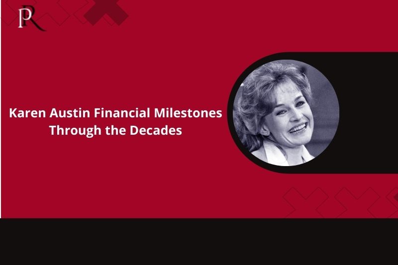 Karen Austin's financial milestones through the decades